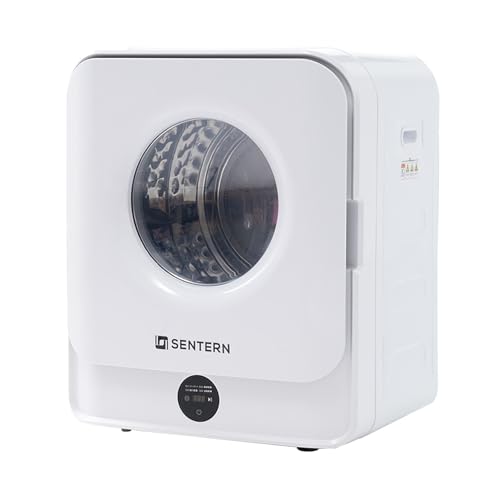 Homebliss 小型衣類乾燥機 – 4.5kg、コンパクトでポータブル、布団乾燥機・衣類除湿機、排気式、排水口不要、工事不要 – 4つの乾燥モード搭載の衣類乾燥機、スマートタイマー、省エネ、静音設計（58-62dB）、生地に優しい、しわ防止、速乾、省スペース設計 – 小さなアパート、寮、RV、ベビー服、デリケートな生地に最適なコンパクト乾燥機 – 家庭、ビジネス、施設での使用に最適